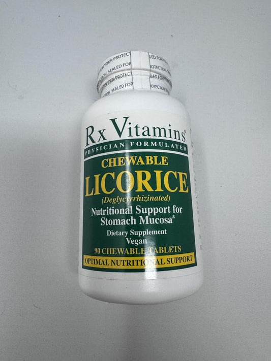 Rx Vitamins DGL Licorice 500 mg bottle - 90 tablets