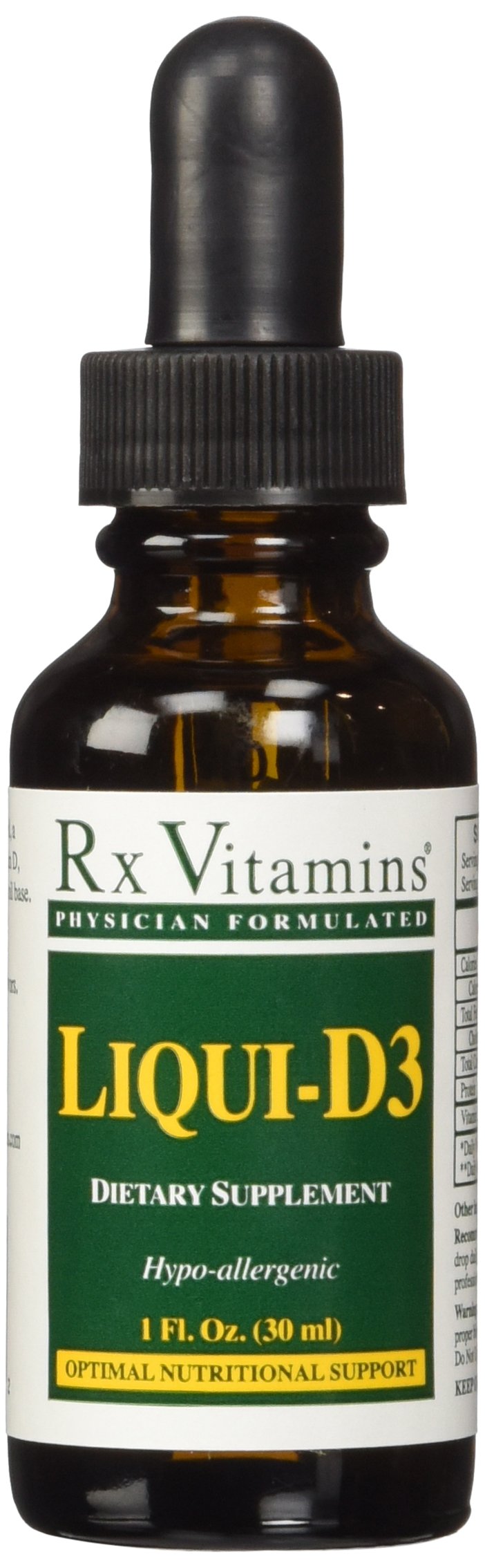 Rx Vitamins Liqui-D3 bottle with dropper
