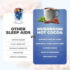 RYZE Hot Cocoa measuring scoop conveys easy portioning for a nightly routine.