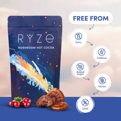 RYZE Hot Cocoa night-time routine promotes a calm transition to rest.