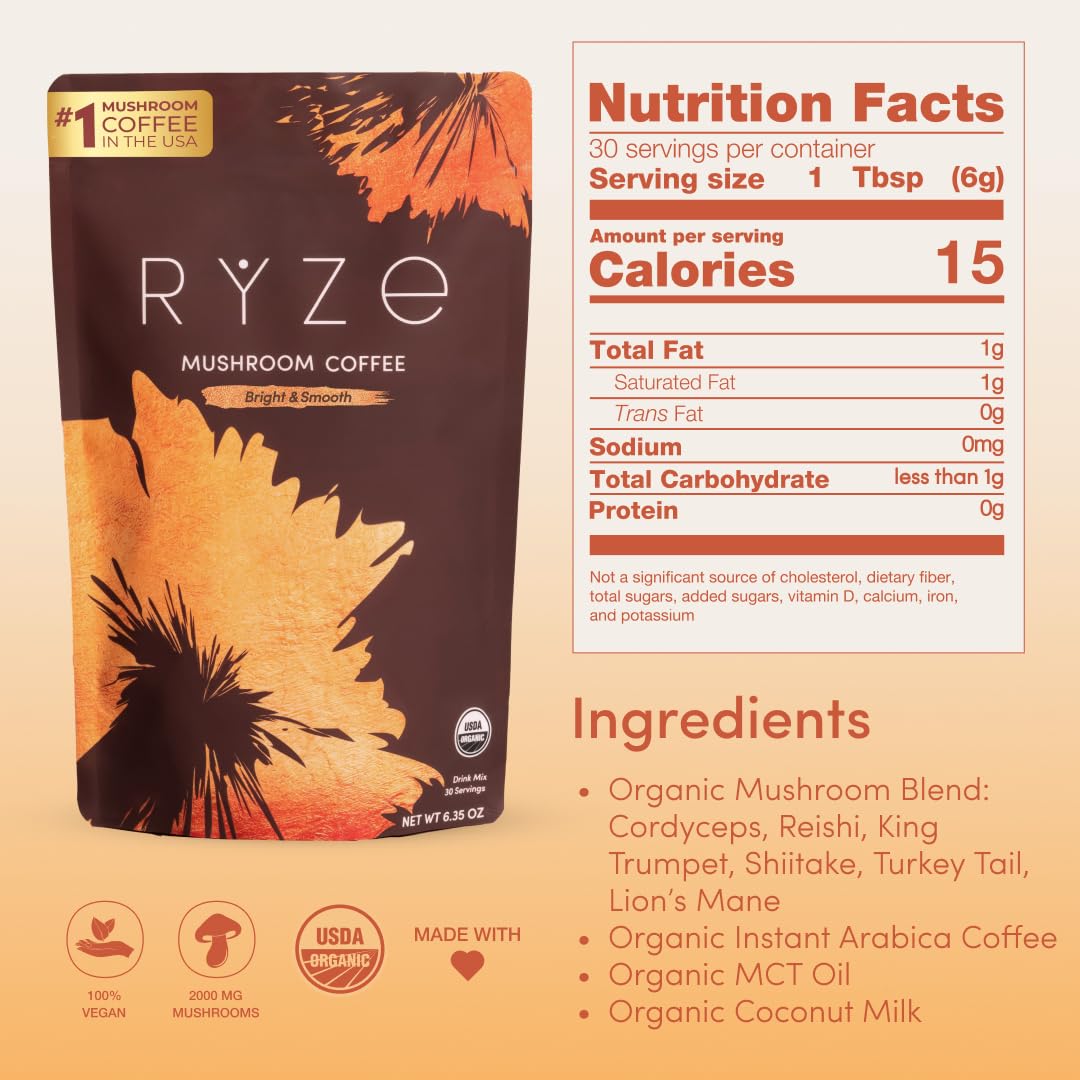 RYZE USA-grown ingredients badge signals premium quality and trust