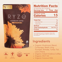 RYZE USA-grown ingredients badge signals premium quality and trust