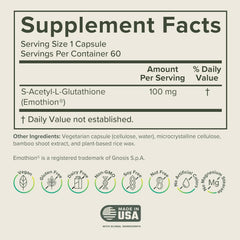 S-Acetyl L-Glutathione capsules close-up