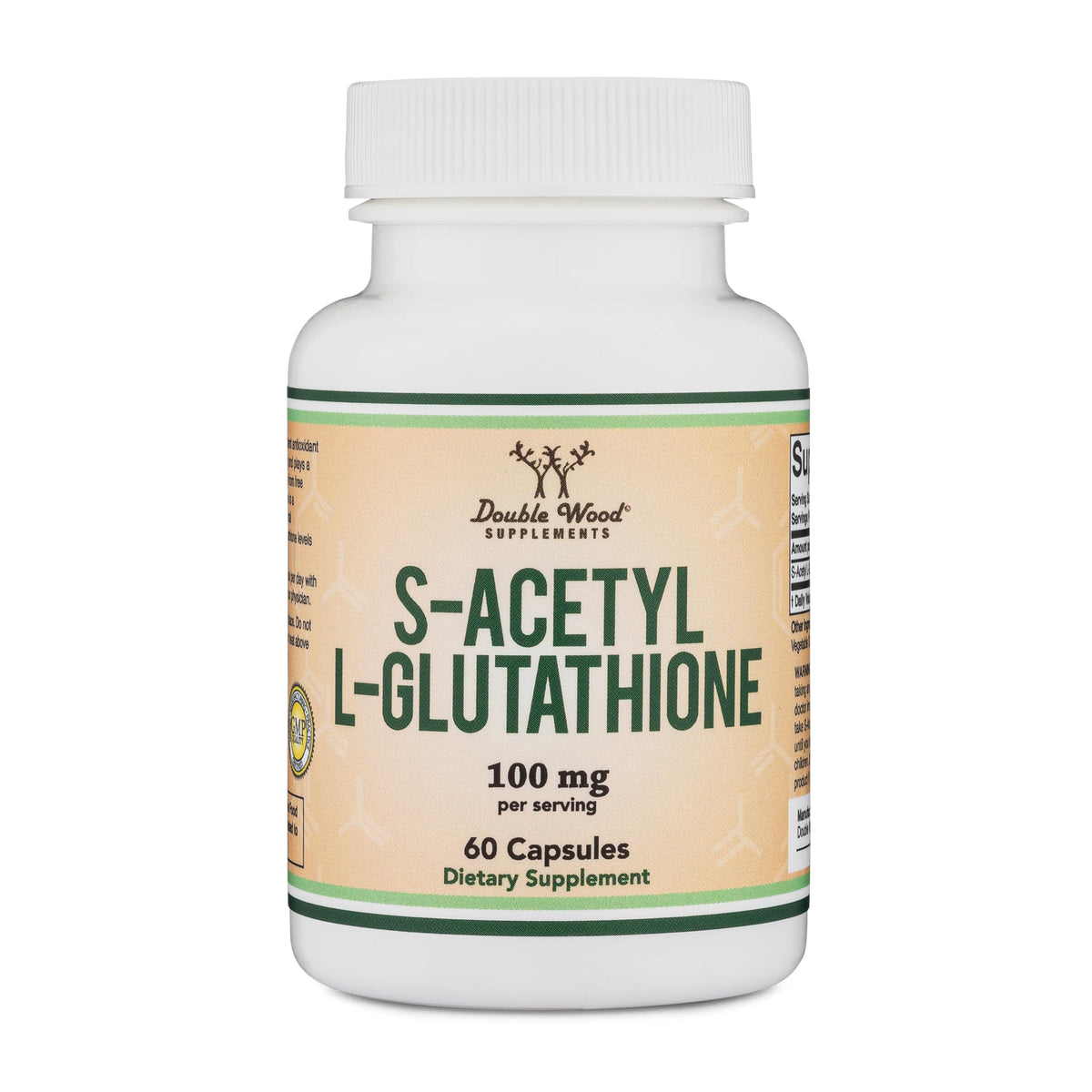 S-Acetyl L-Glutathione 100mg capsules – 60 count bottle