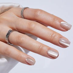 S.T. Friends Black French Tip press-on nails for chic manicure.