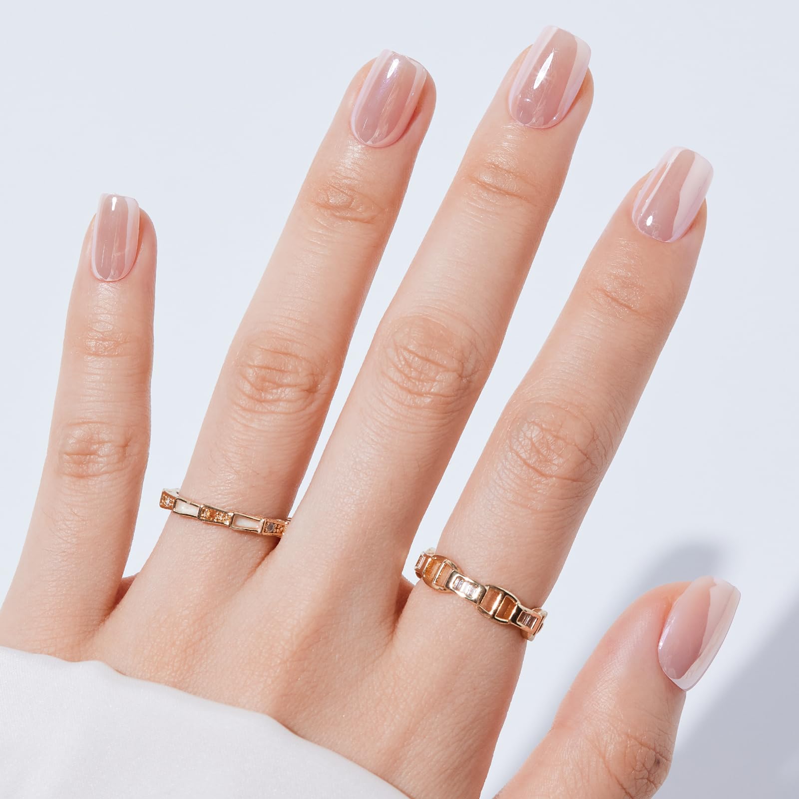 S.T. Friends press-on nails with glue kit for longer wear options