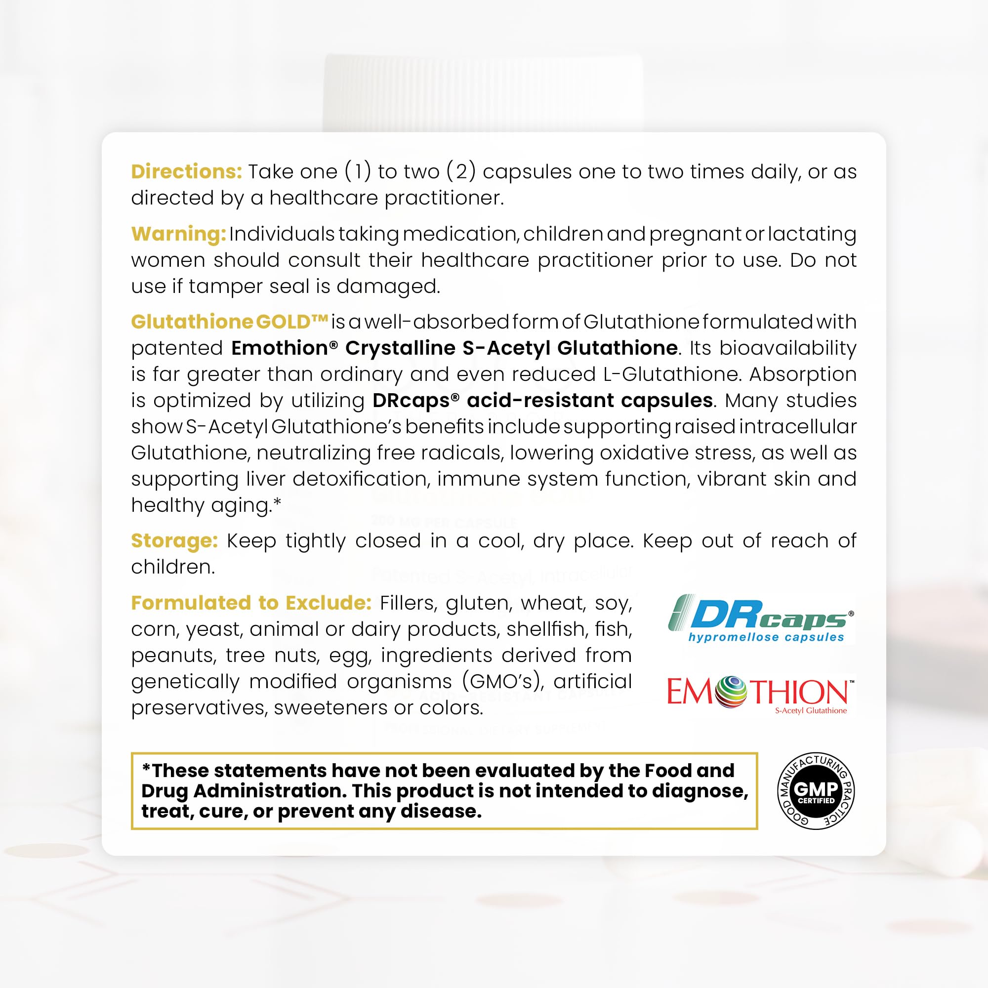 Manufactured in USA in a GMP-certified facility