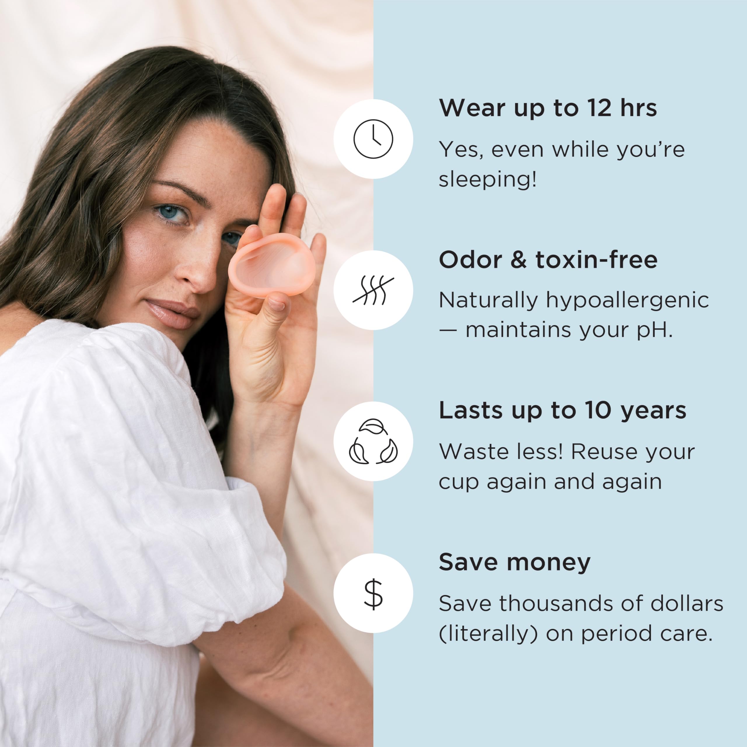 Saalt menstrual disc duo removal-notch emphasizes mess-free removal