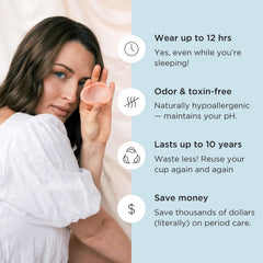Saalt menstrual disc duo removal-notch emphasizes mess-free removal