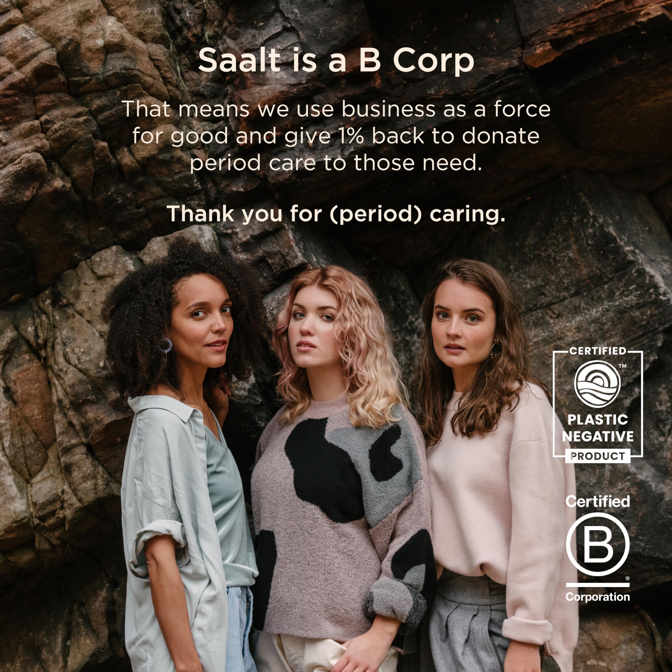 Saalt reusable design reduces waste compared with disposables.