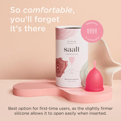 Saalt soft bulb design demonstrates easy insertion and secure seal.