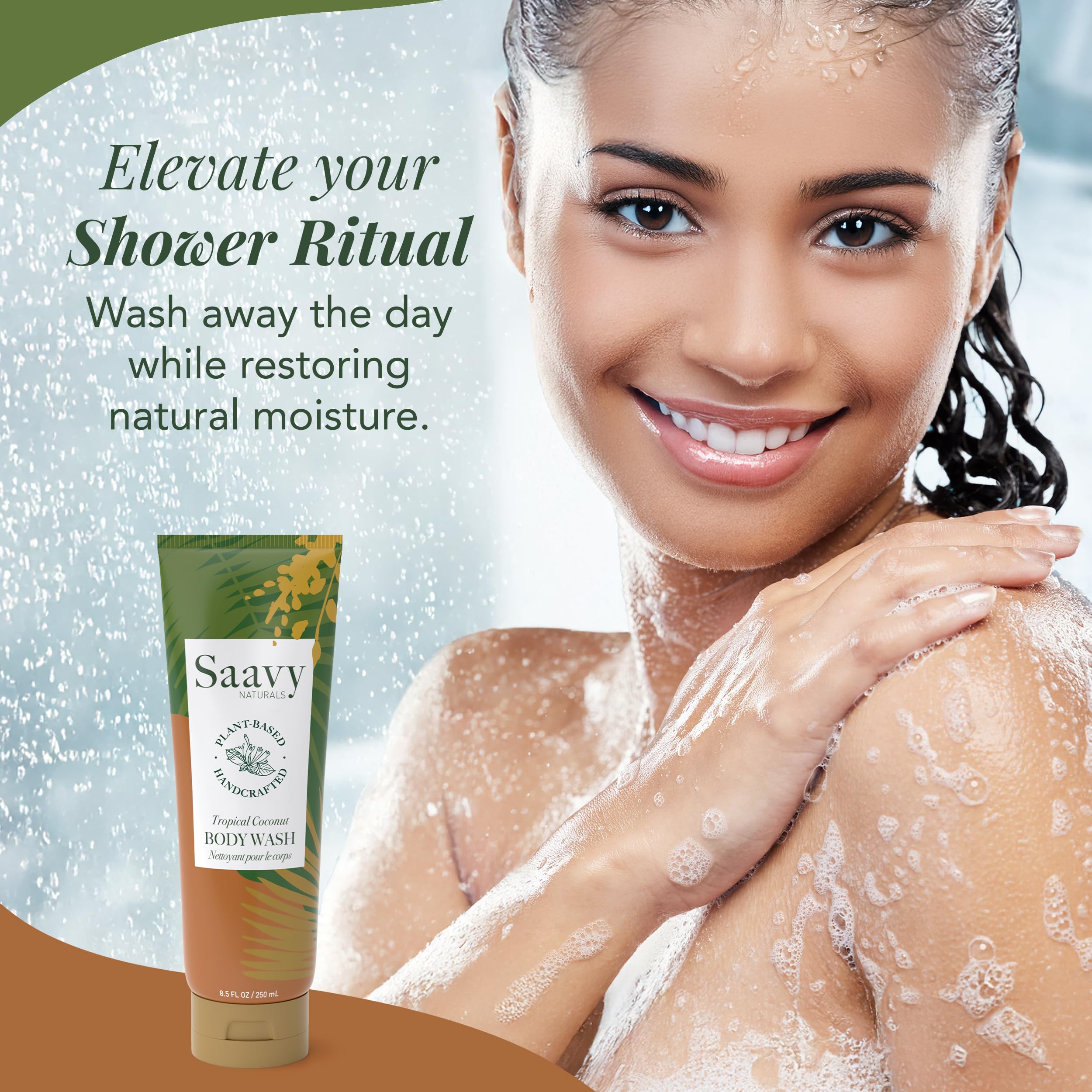 Saavy Naturals Aloe Vera formula helps soothe sensitive skin.