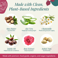 Saavy Naturals Bulgarian rose fragrance in a calming shower scent