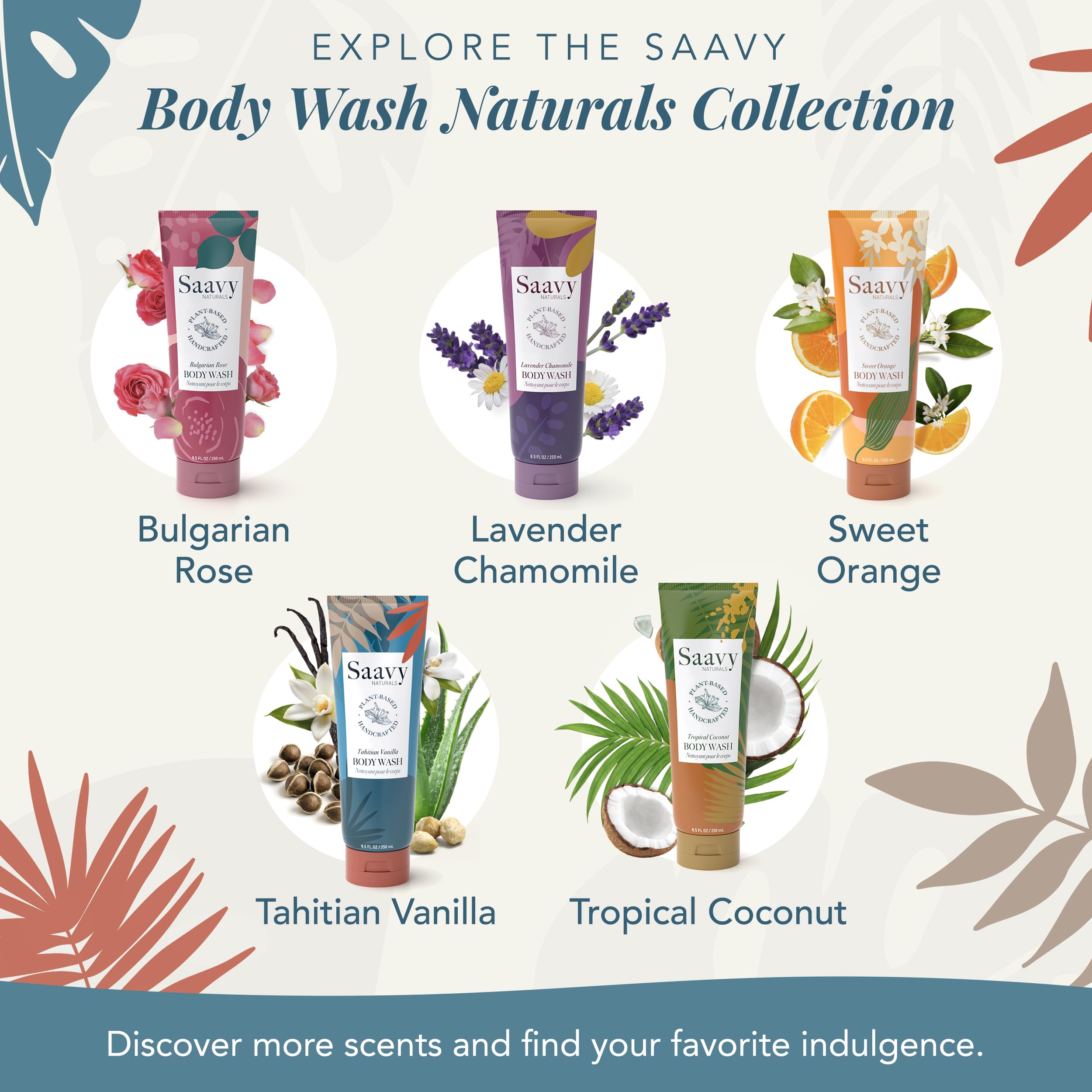 Tahiti vanilla fragrance note showcased, evoking a calming aroma
