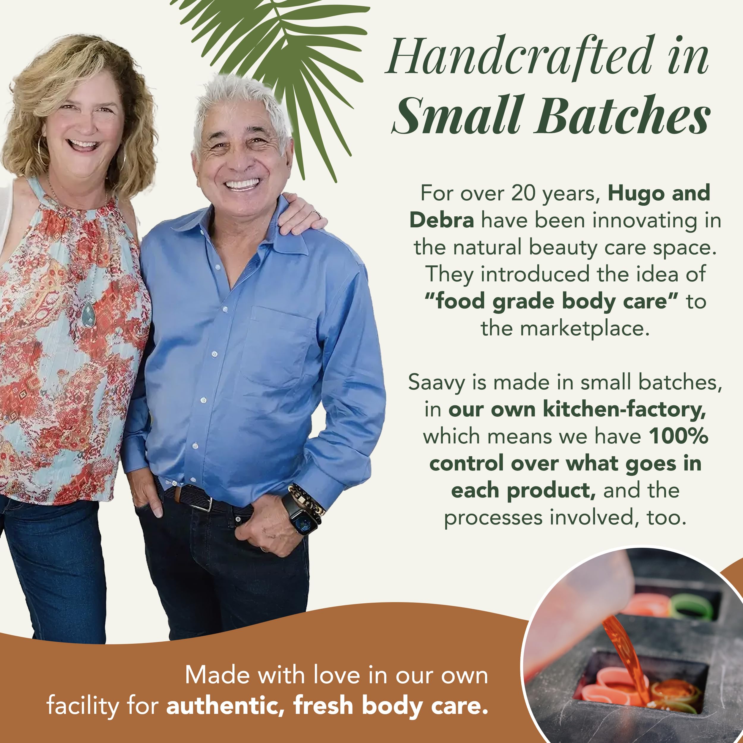 Saavy Naturals gentle plant-based wash suitable for sensitive skin.