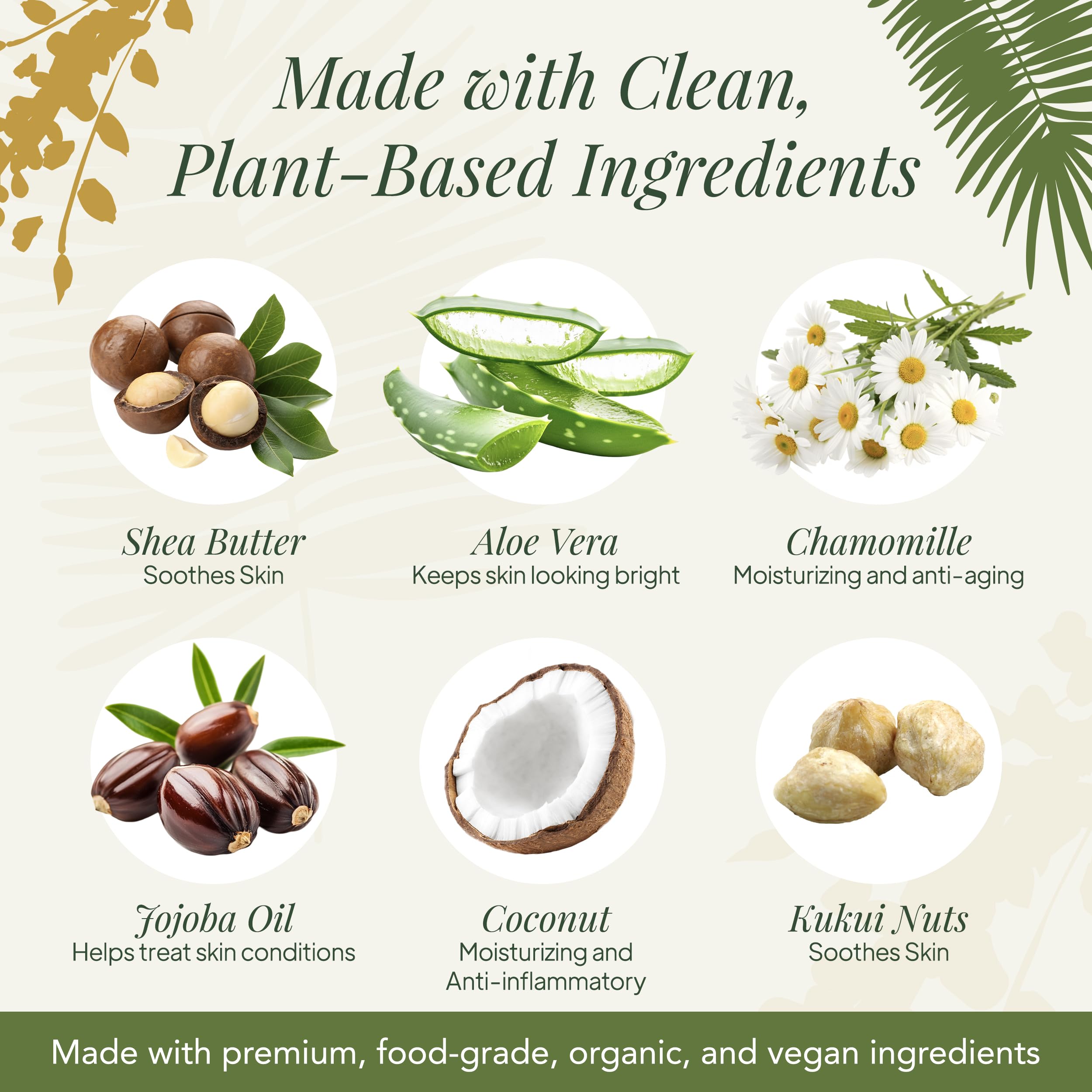 Saavy Naturals Shea Butter addition nourishes and softens skin.
