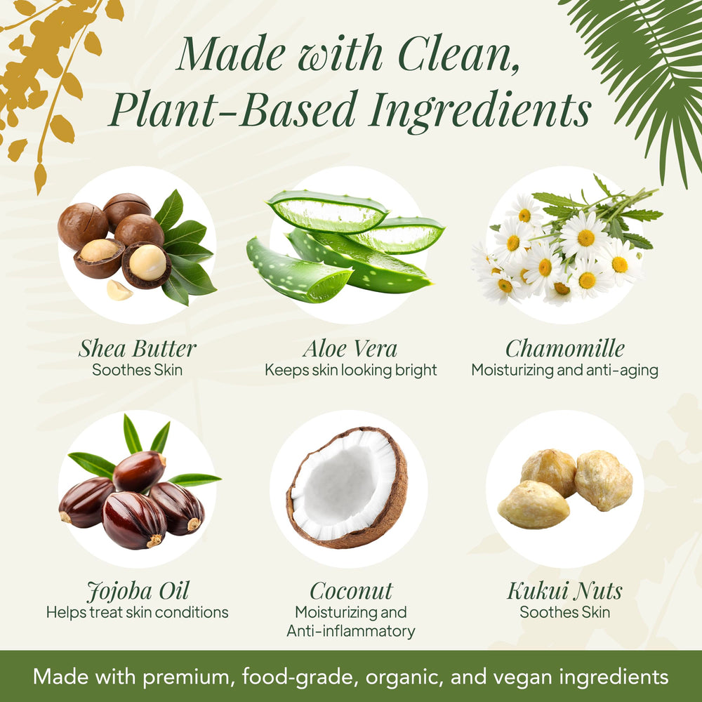Saavy Naturals Shea Butter addition nourishes and softens skin.