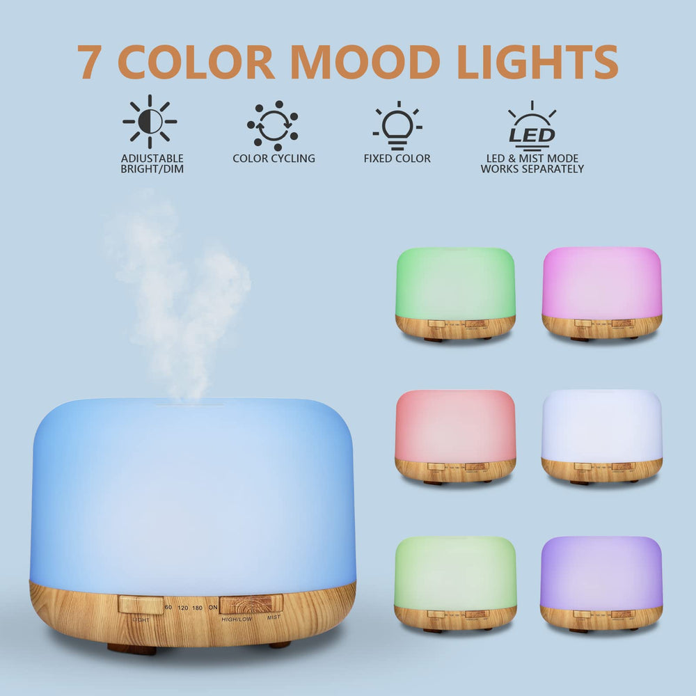 15 color LED lights on SACATR diffuser