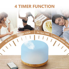 Remote control for SACATR diffuser with MIST and LIGHT buttons