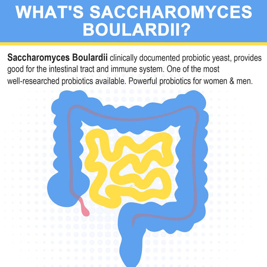 60-count capsules of Saccharomyces boulardii probiotic