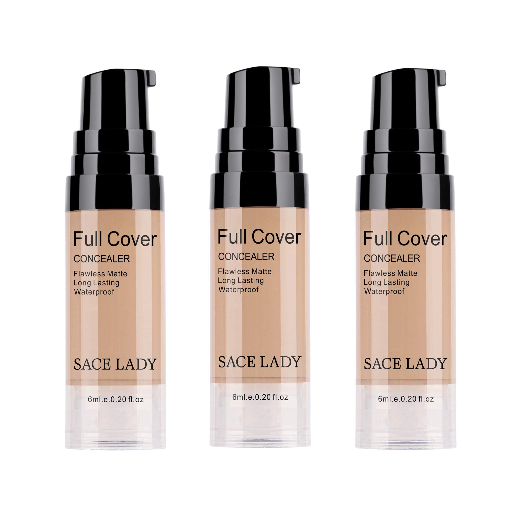 SACE LADY 3Pack concealer packaging for on-the-go full-coverage touch-ups.