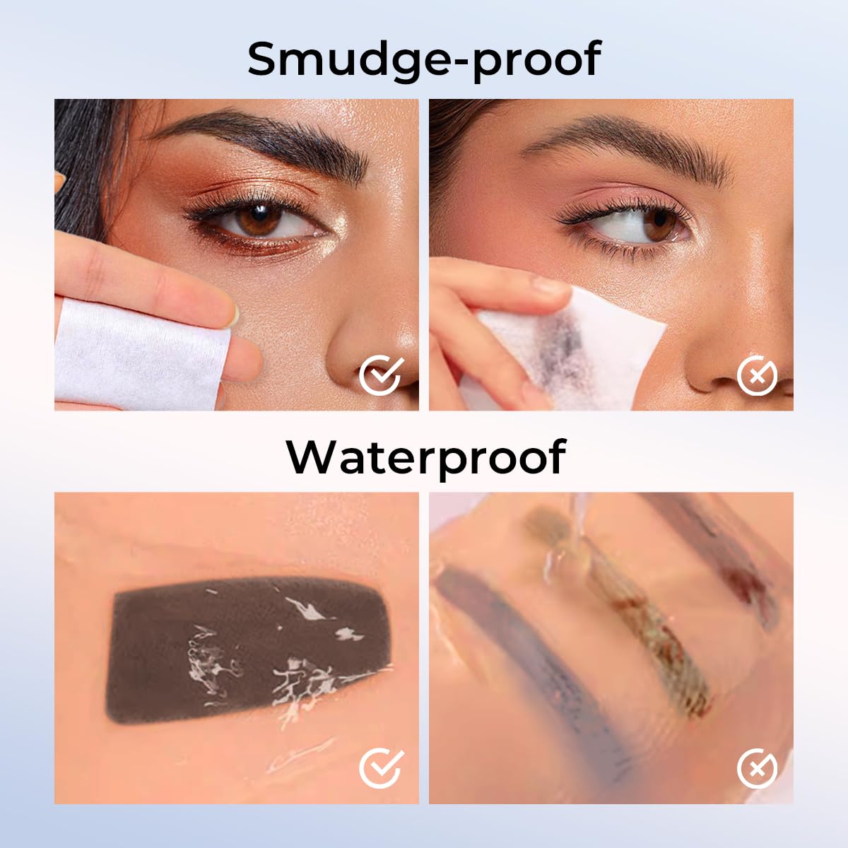 SACE LADY brow stamp cream swatches show smooth color blends.