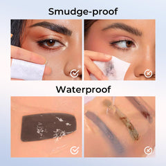 SACE LADY brow stamp cream swatches show smooth color blends.