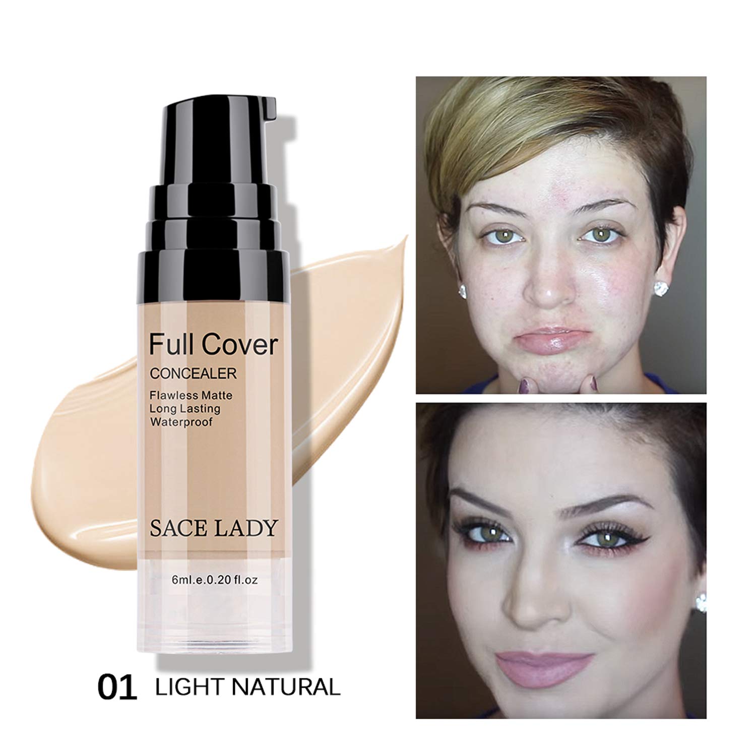 SACE LADY concealer under-eye application for brightness and coverage
