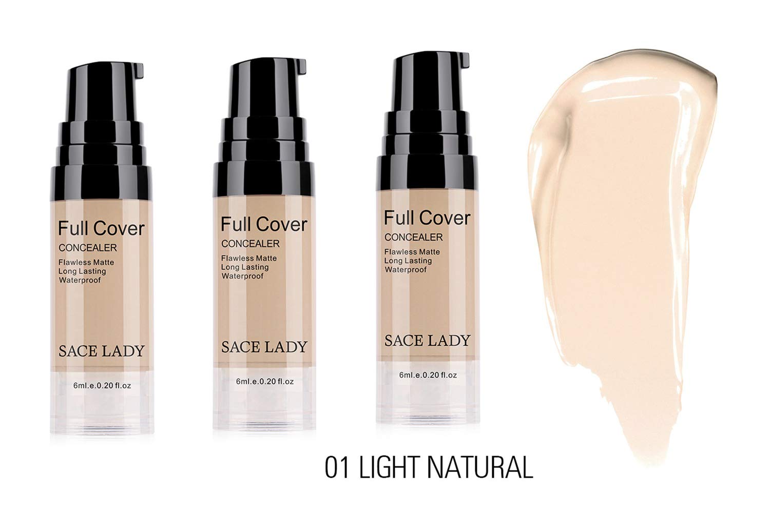 SACE LADY concealer with waterproof matte finish for all-day wear