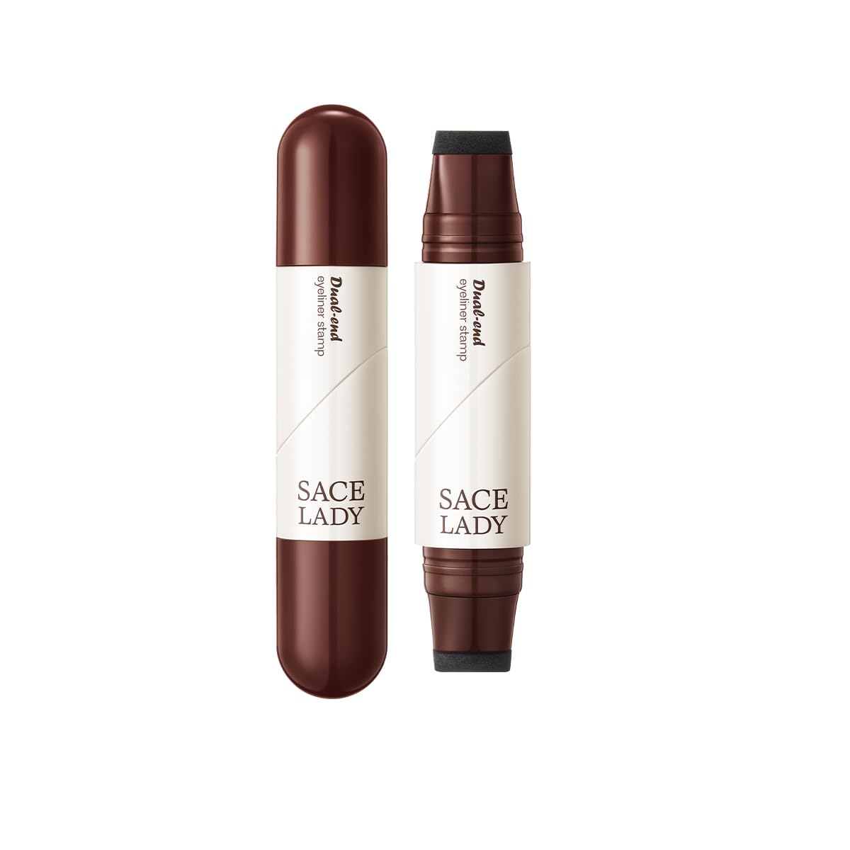 SACE LADY dual-ended eyeliner stamp outer-wing for precise, symmetrical cat eyes.