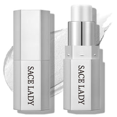 SACE LADY Pearl Glow highlighter on the cheekbone for a soft radiant glow