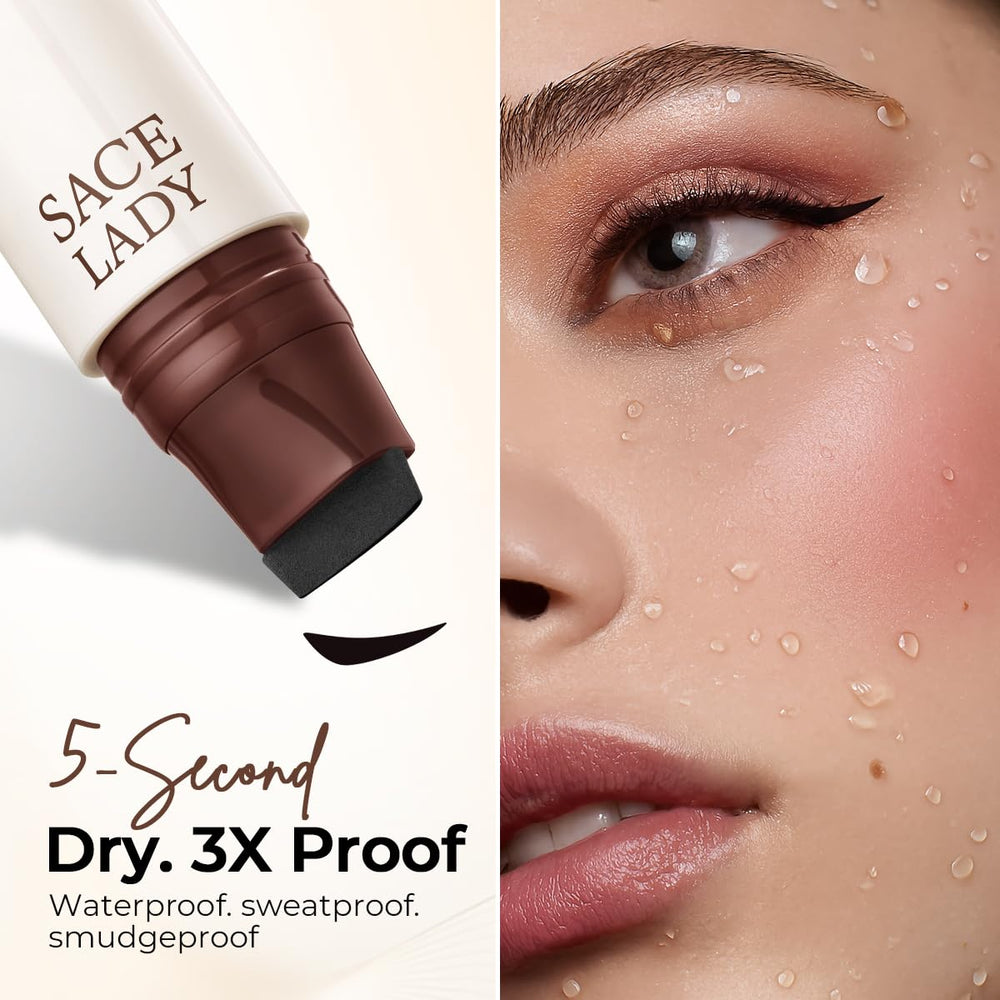 SACE LADY eye with winged look showing matching outer corners.