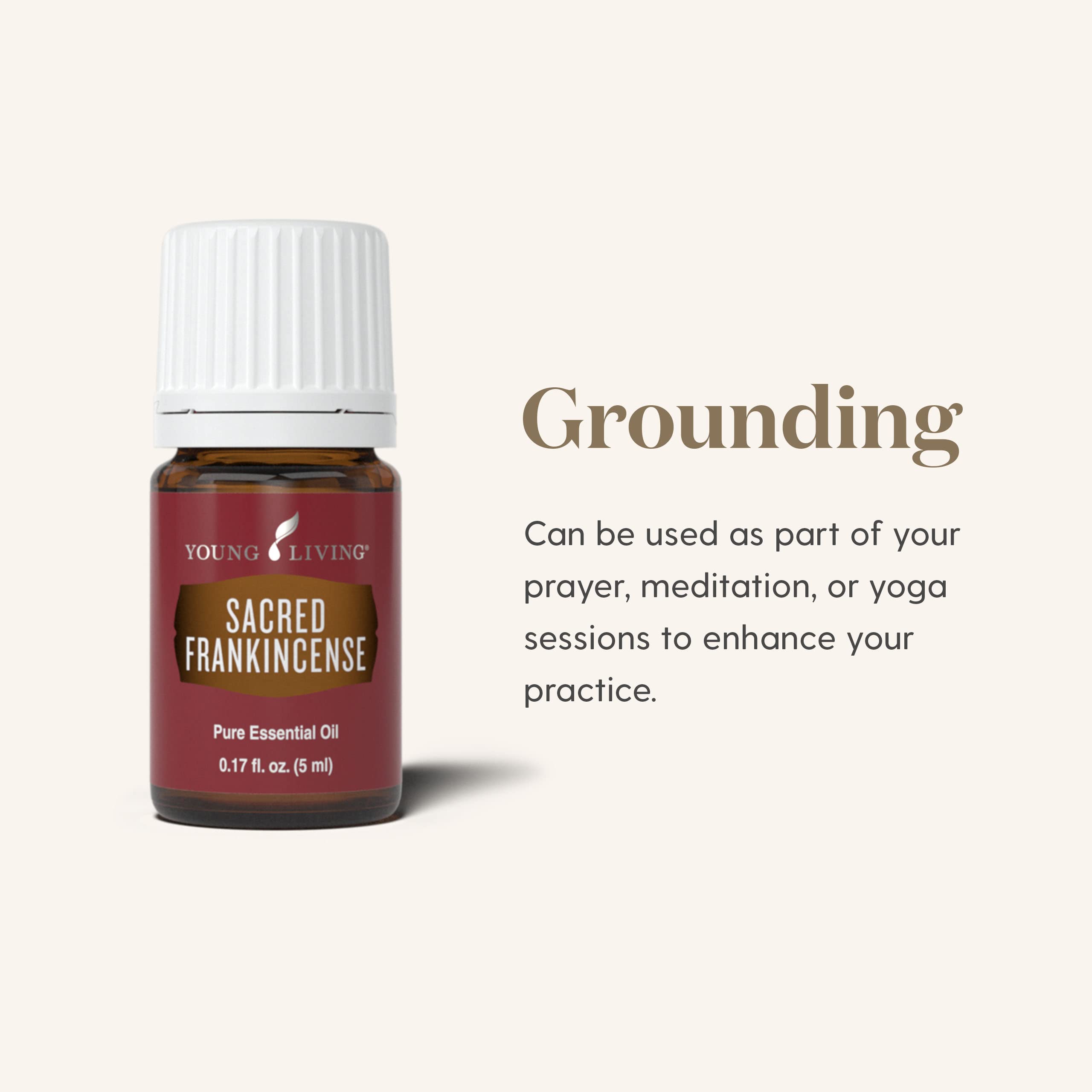 Calming meditation setup featuring sacred frankincense oil