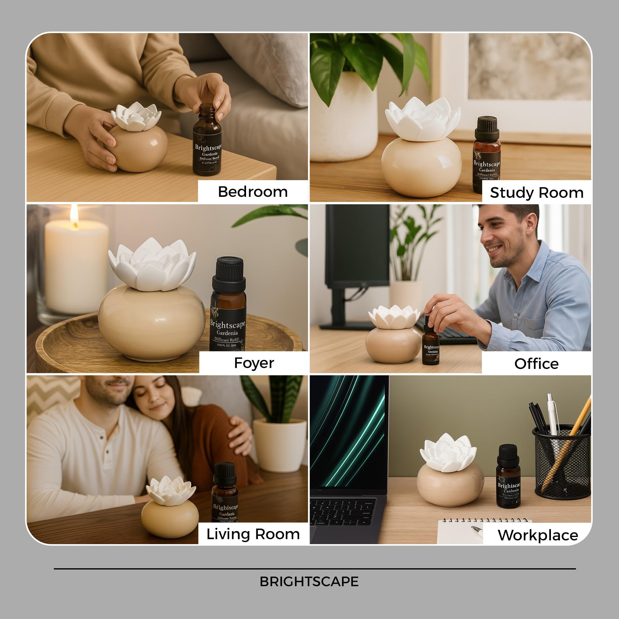 Safe for homes with kids and pets while diffusing gardenia scent