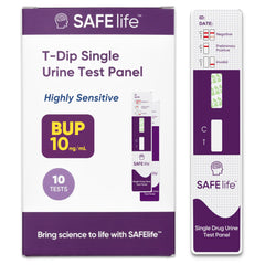Safe Life Buprenorphine urine drug test box front - 10 pack