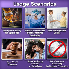Home or clinical testing setup with Safe Life 10-pack