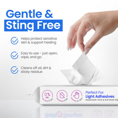 Safe n’ Simple adhesive remover wipes support skin protection
