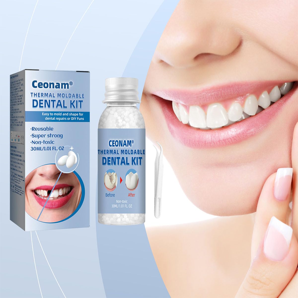 Safety and usage guidelines for the dental restoration kit