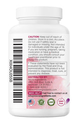 Glass bottle with capsules showcased for Saffron+ Advanced Supplements