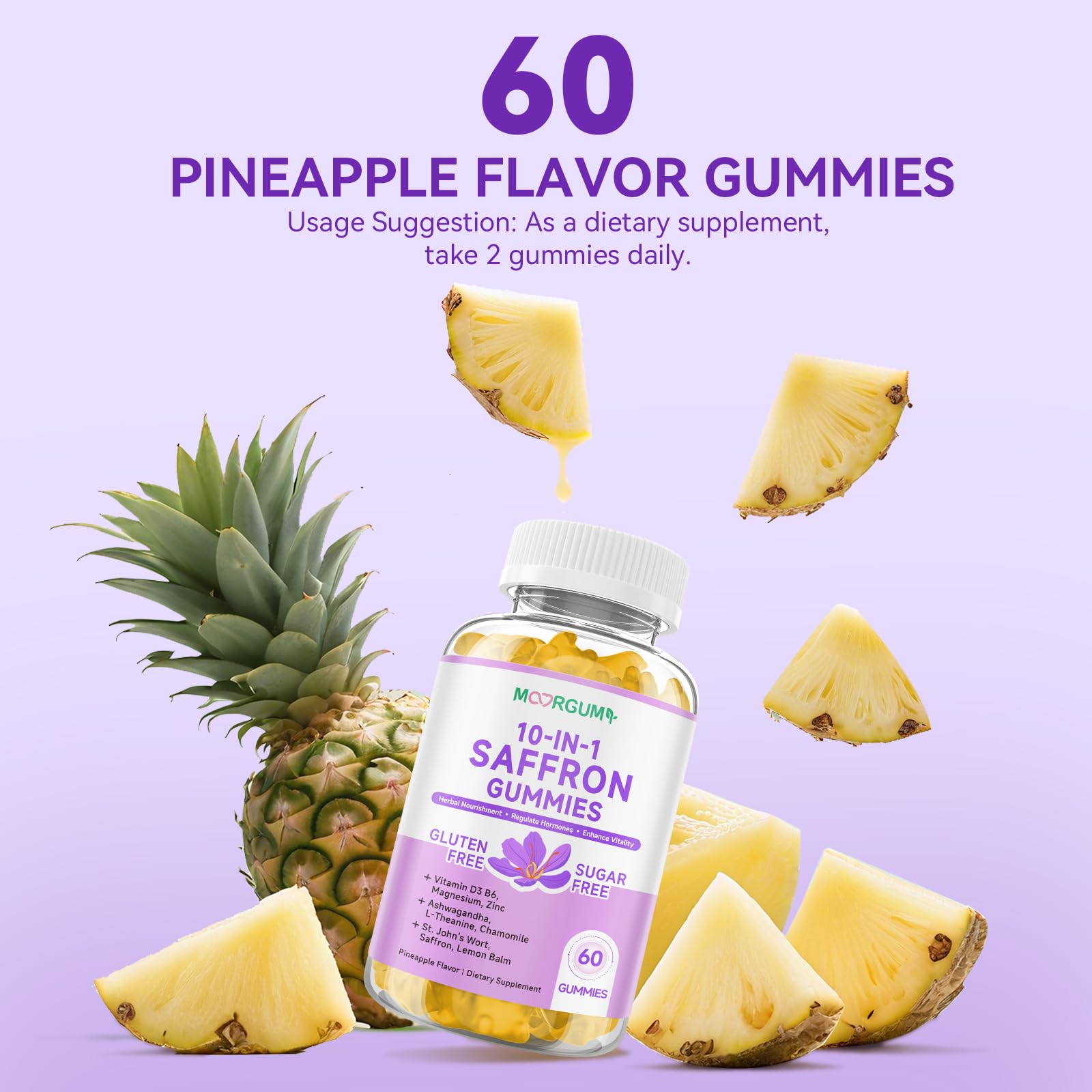 120-count saffron gummies packaging