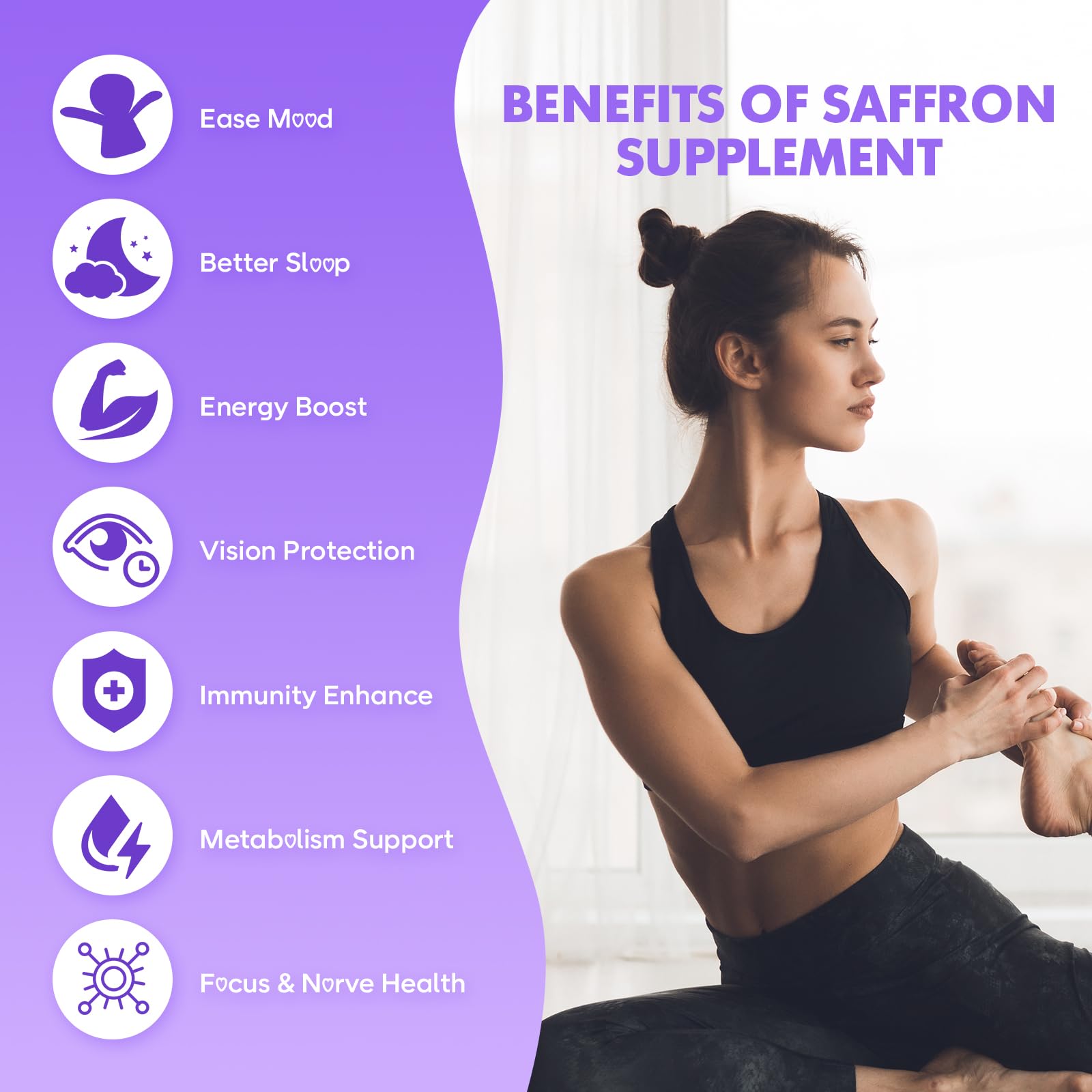 Gummy illustrating 10:1 saffron extract for enhanced bioavailability