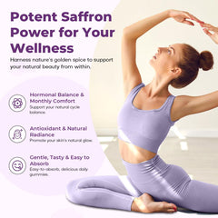 Saffron antioxidants and eye health support imagery