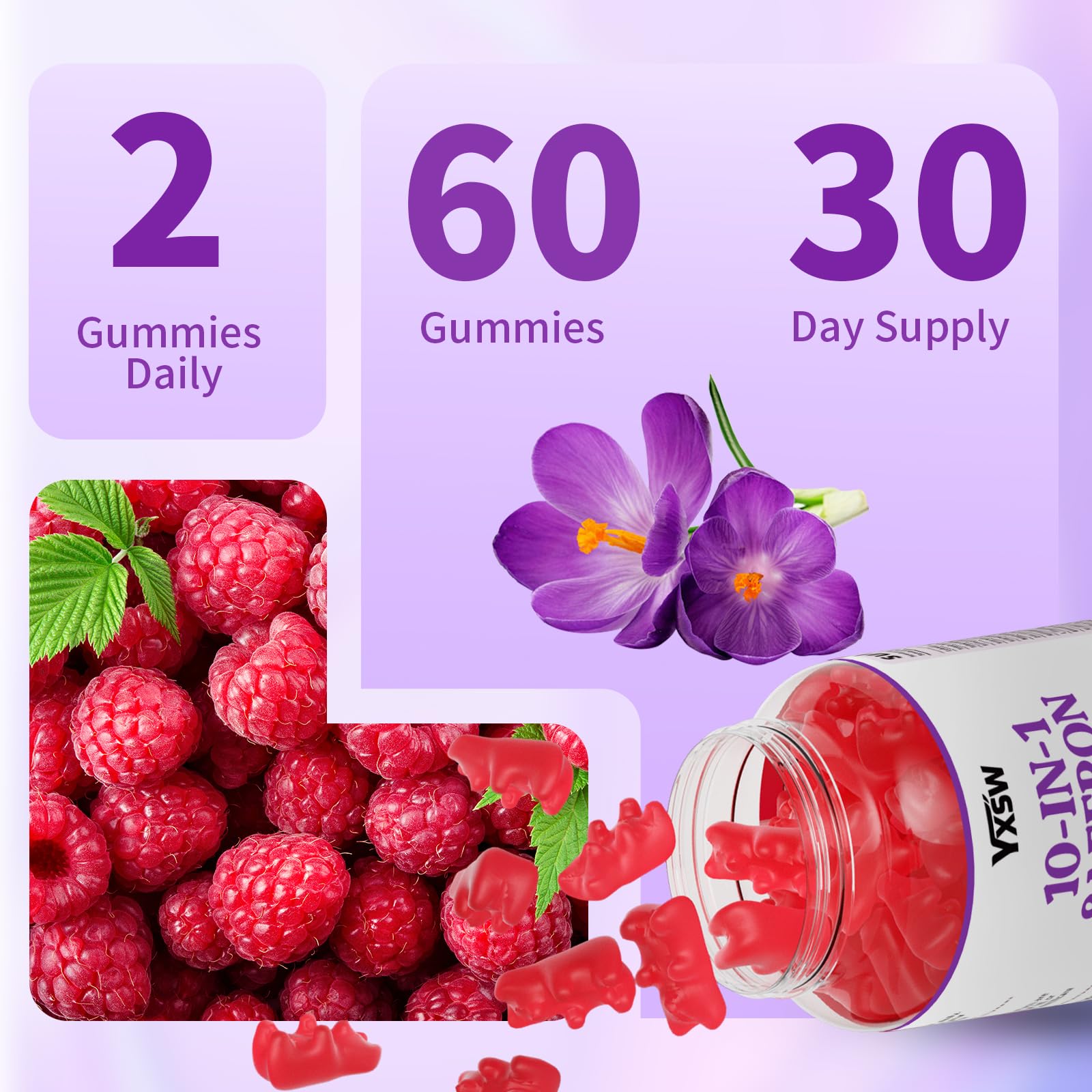 Saffron Gummies suitable for kids and adults
