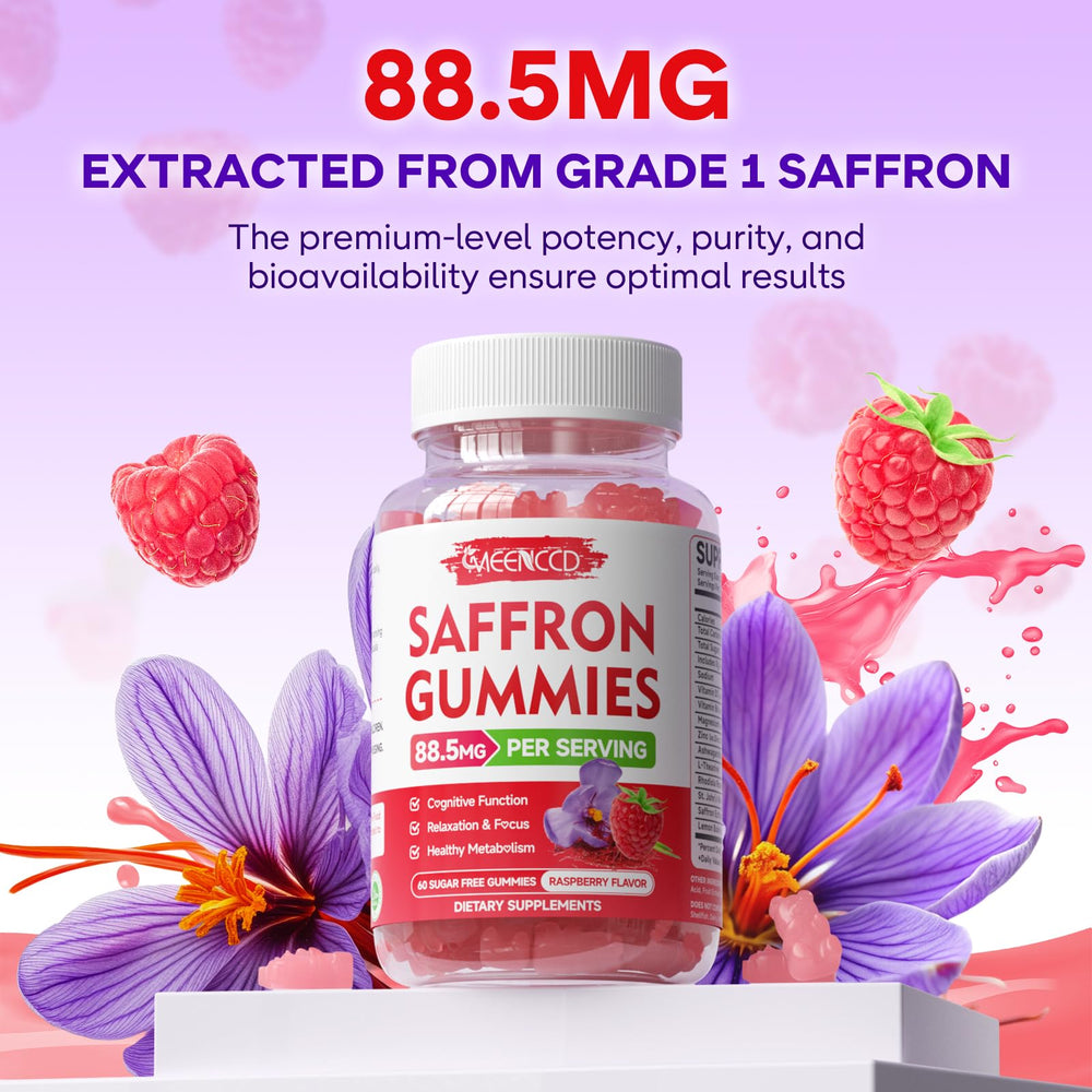 Gummies with gluten-free, non-GMO, sugar-free, vegan attributes