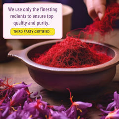 Lifestyle image showing active adults with saffron wellness supplement