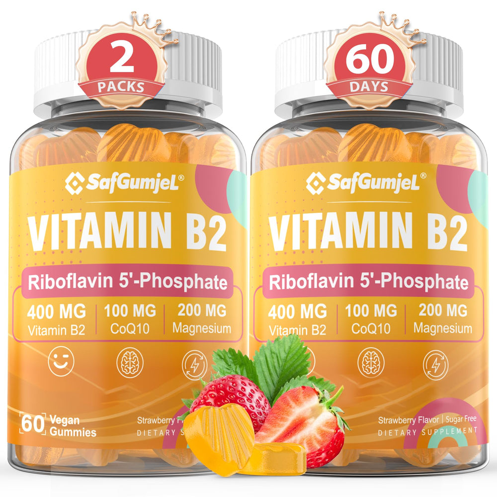 Safgumjel Vitamin B2 Gummies bottle, 120 count