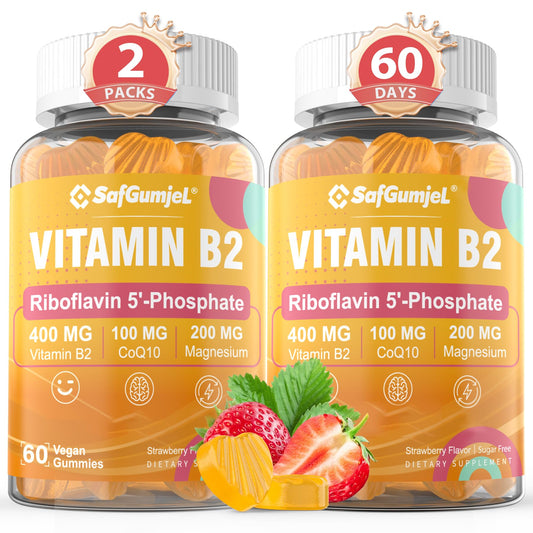 Safgumjel Vitamin B2 Gummies bottle, 120 count