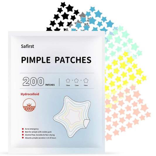 Safirst Star patch on skin covers a 10mm black blemish overnight.