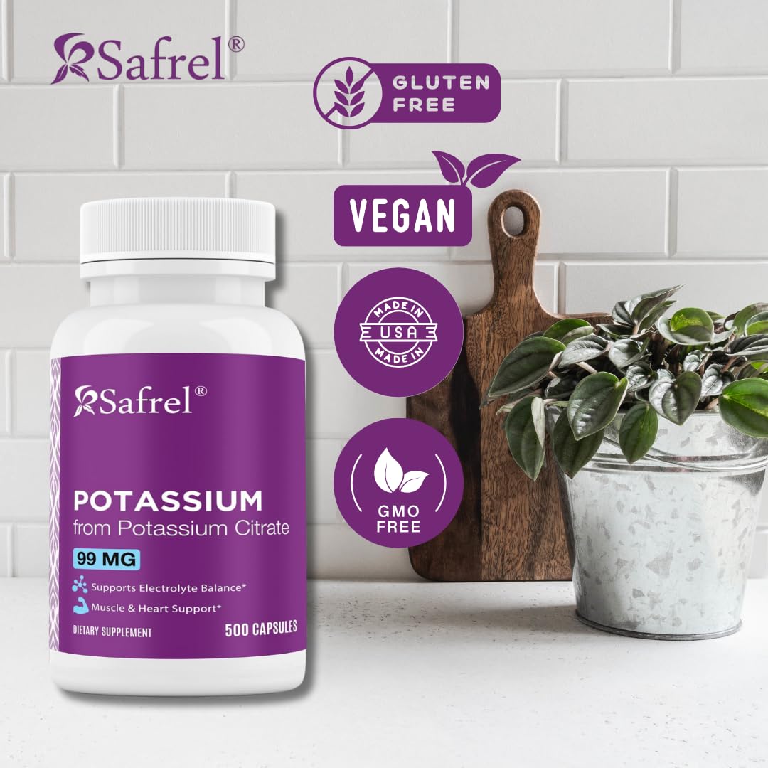 Close-up of quick-release 99 mg Potassium Citrate capsule
