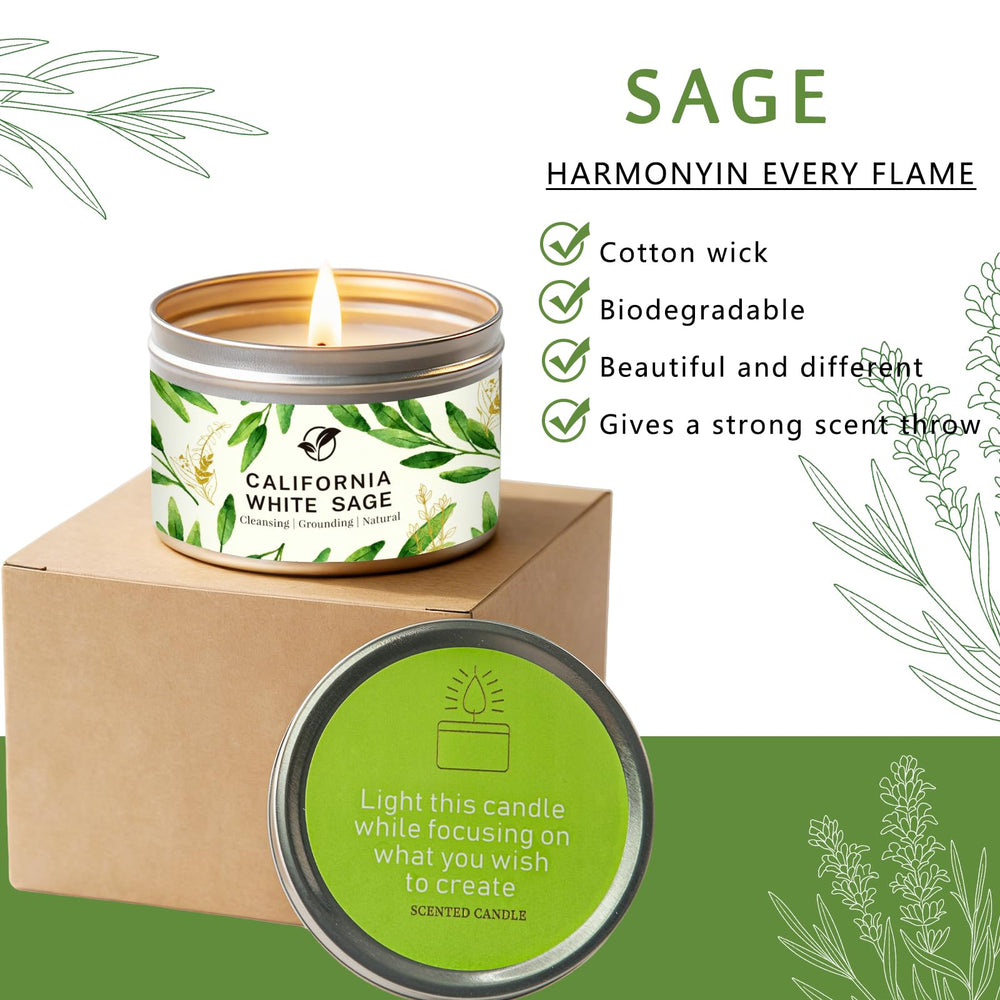 Gift-ready rustic tin packaging for housewarmings and mindful living